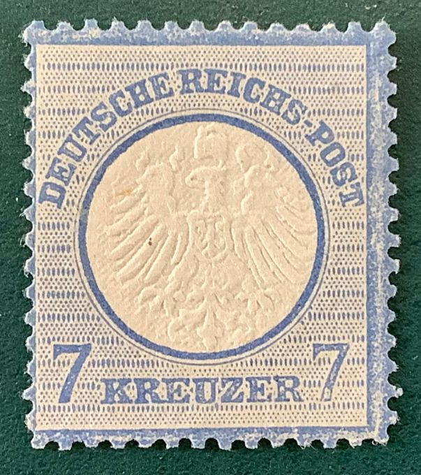 1872 : 7 Kreuzer Small Brutschield - Michel 10 - MH - Value 3.200 euro