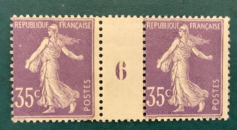 1906 : 35 cent Semeuse plein fond with millemesime 6 - Yvert 136 - MNH - Value 1.000 euro
