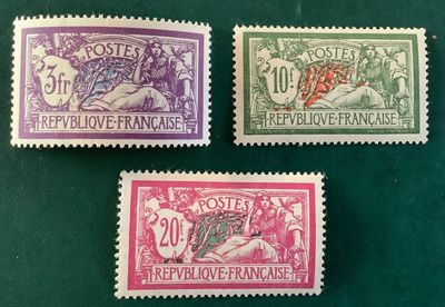 1925 : Merson centered - Yvert 206/208 - MNH - Value 1.470 euro
