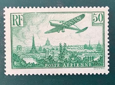 1936 : Airmail - 50Fr vlight over paris - Yvert PA14 - MNH - Value 2.000