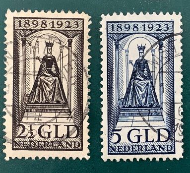 1923 : 2,5 and 3 Gulden jubilea set - NPVH 130/131 - Value : 500 euro