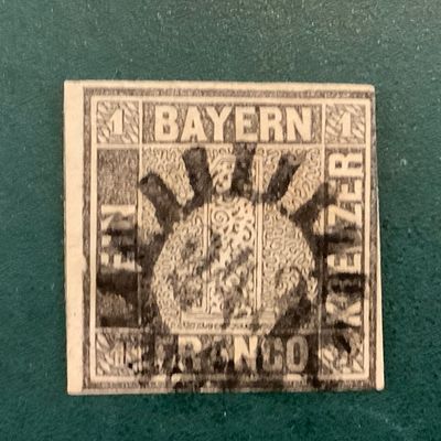 1849 : Bayern Einsel multiple signature - Michel 1 - Value : 3.500