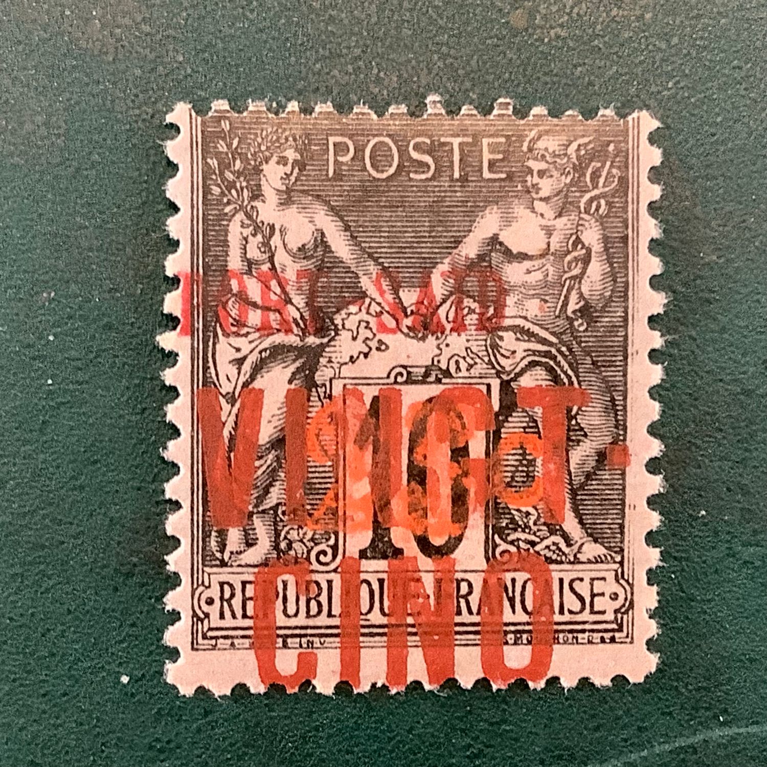 1899 : Port Said 25 cent on 10 cent signed Brun - Yvert 19 - MH - Value : 1.260 euro