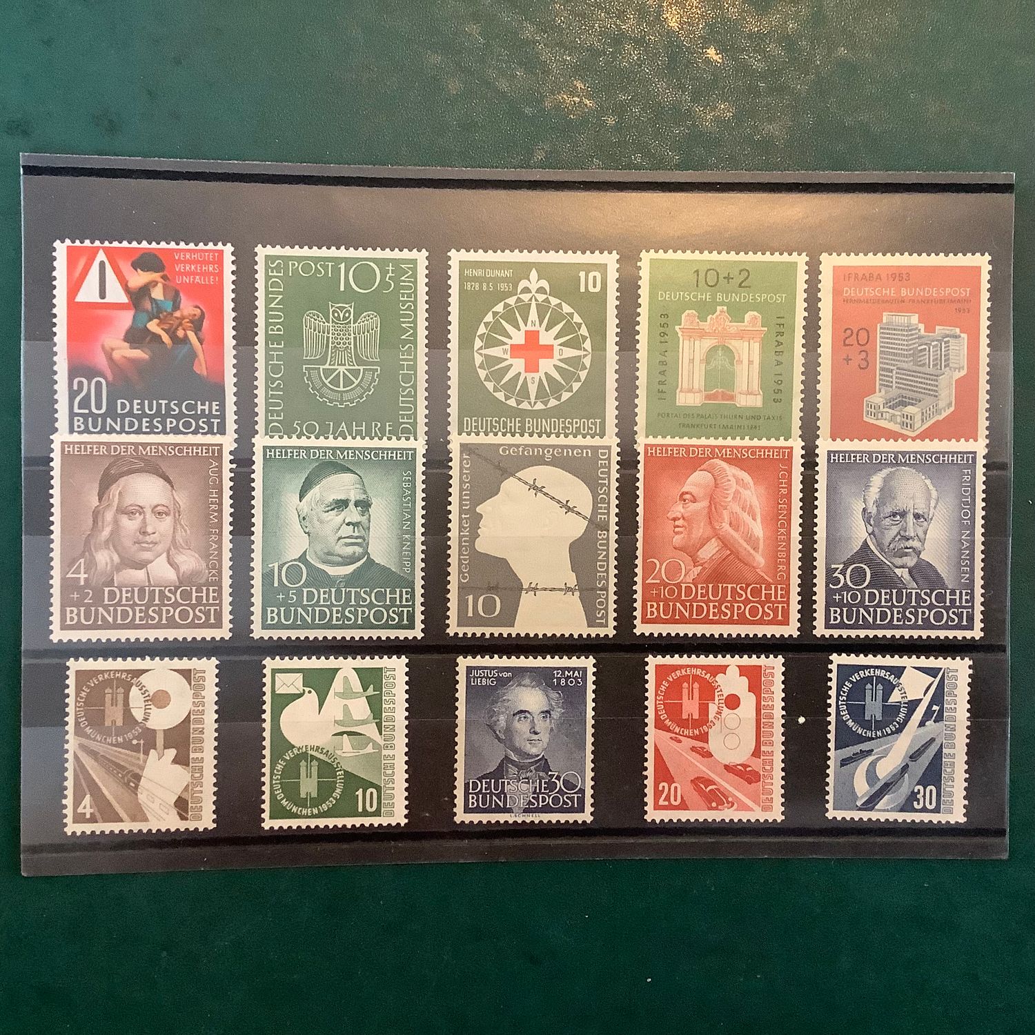 1953 : Year Set - Michel 162/176 - MNH - Value : 345 euro