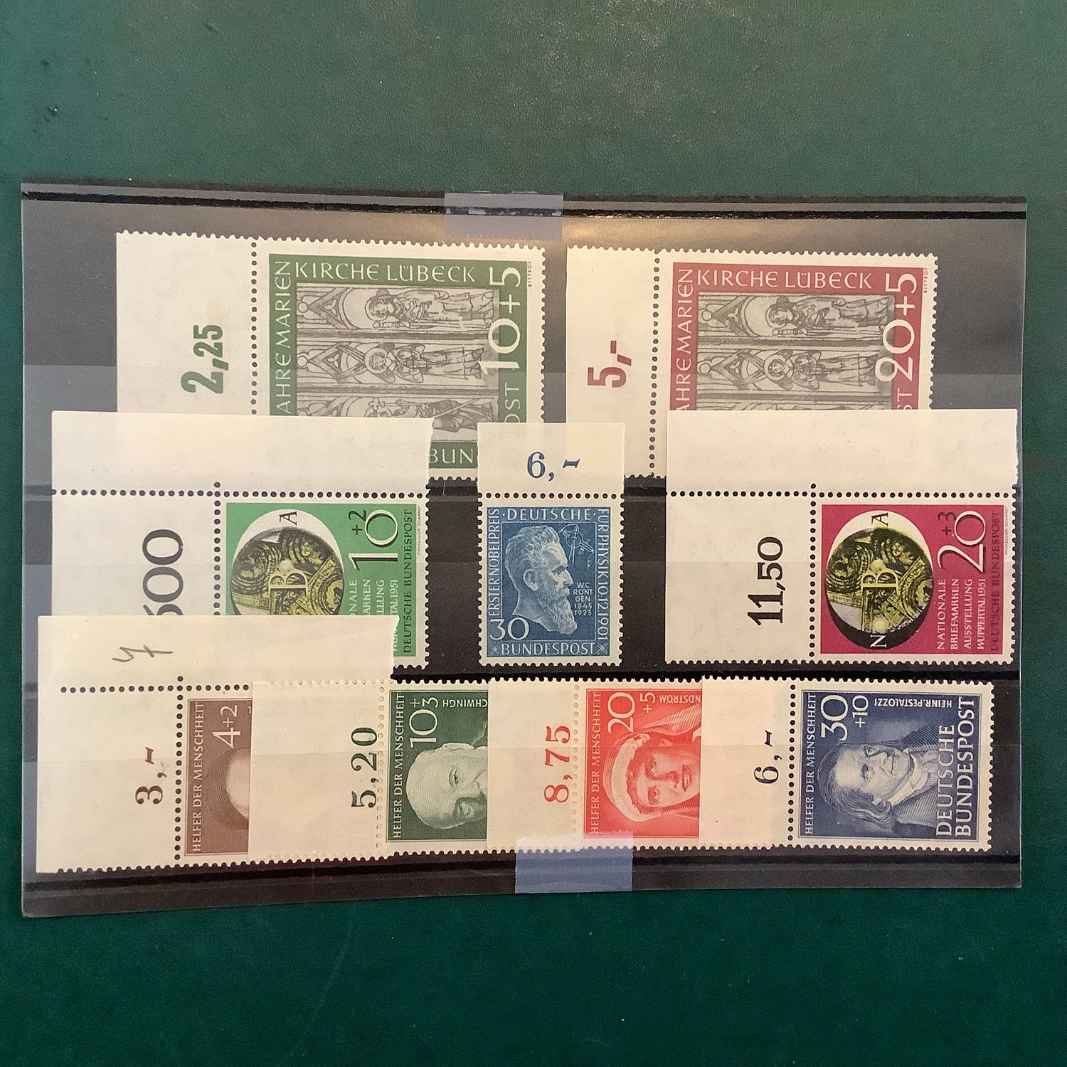 1951 : Yearset without Posthorn with OR - Michel 139/147 - MNH - Value : ++530 euro