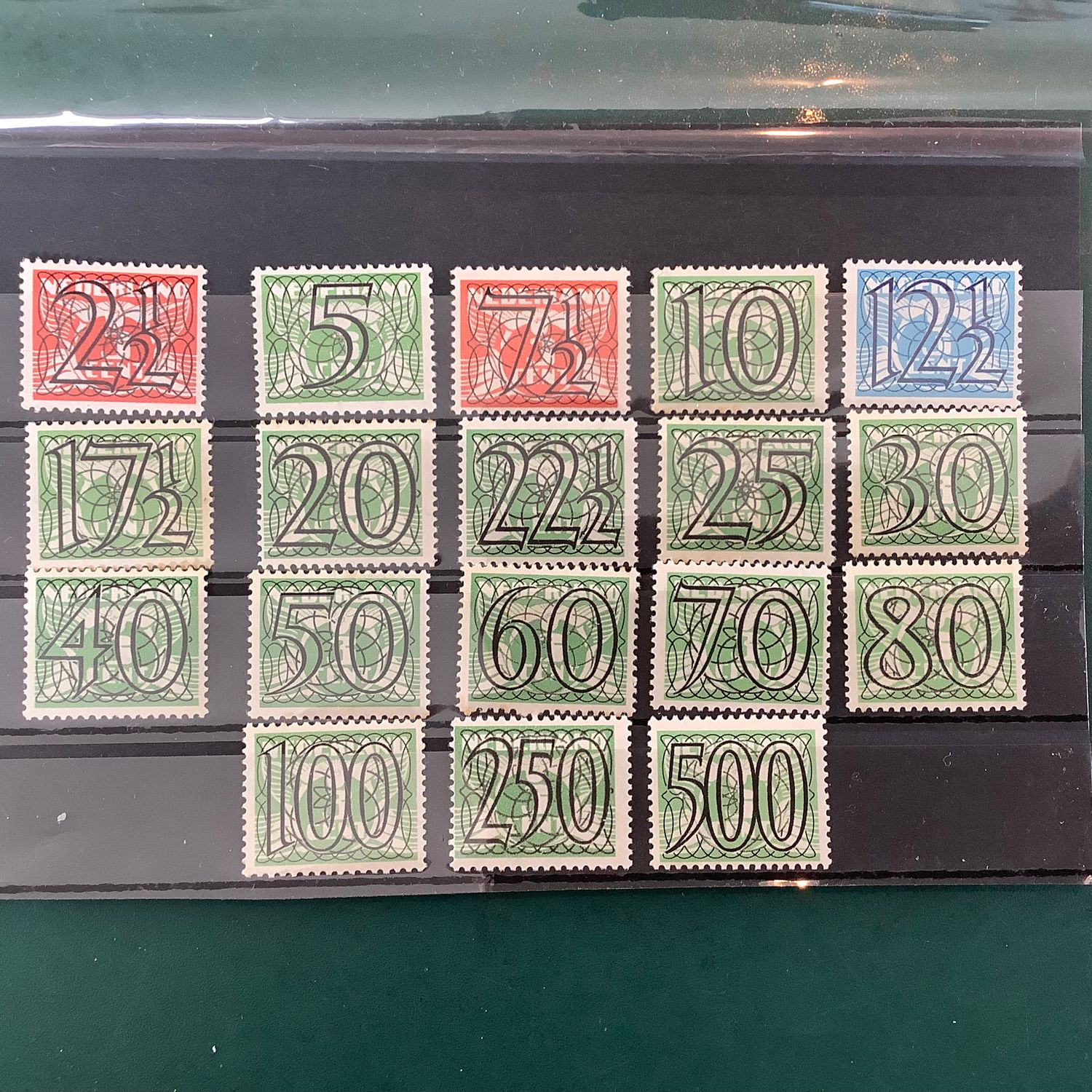 1940 : Guilloche - NPVH 356/373 - MNH