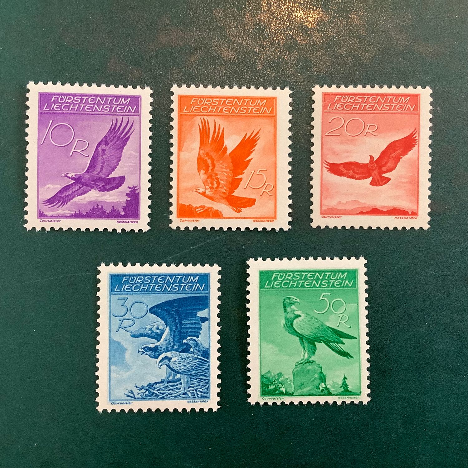 1934 : Birds - Michel 143/147 - MNH - Value : 300