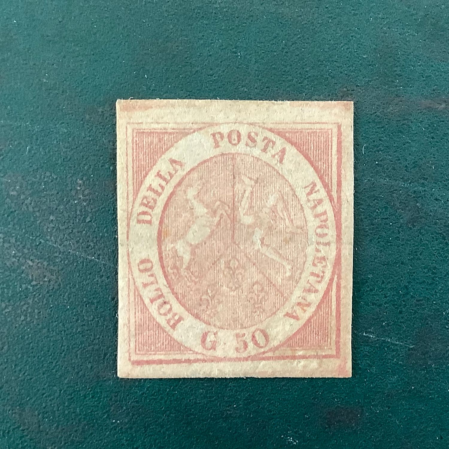1858 : Napoli - 50 Grana certified Sorani - Sassone 14 - MNG - Value : 7.000