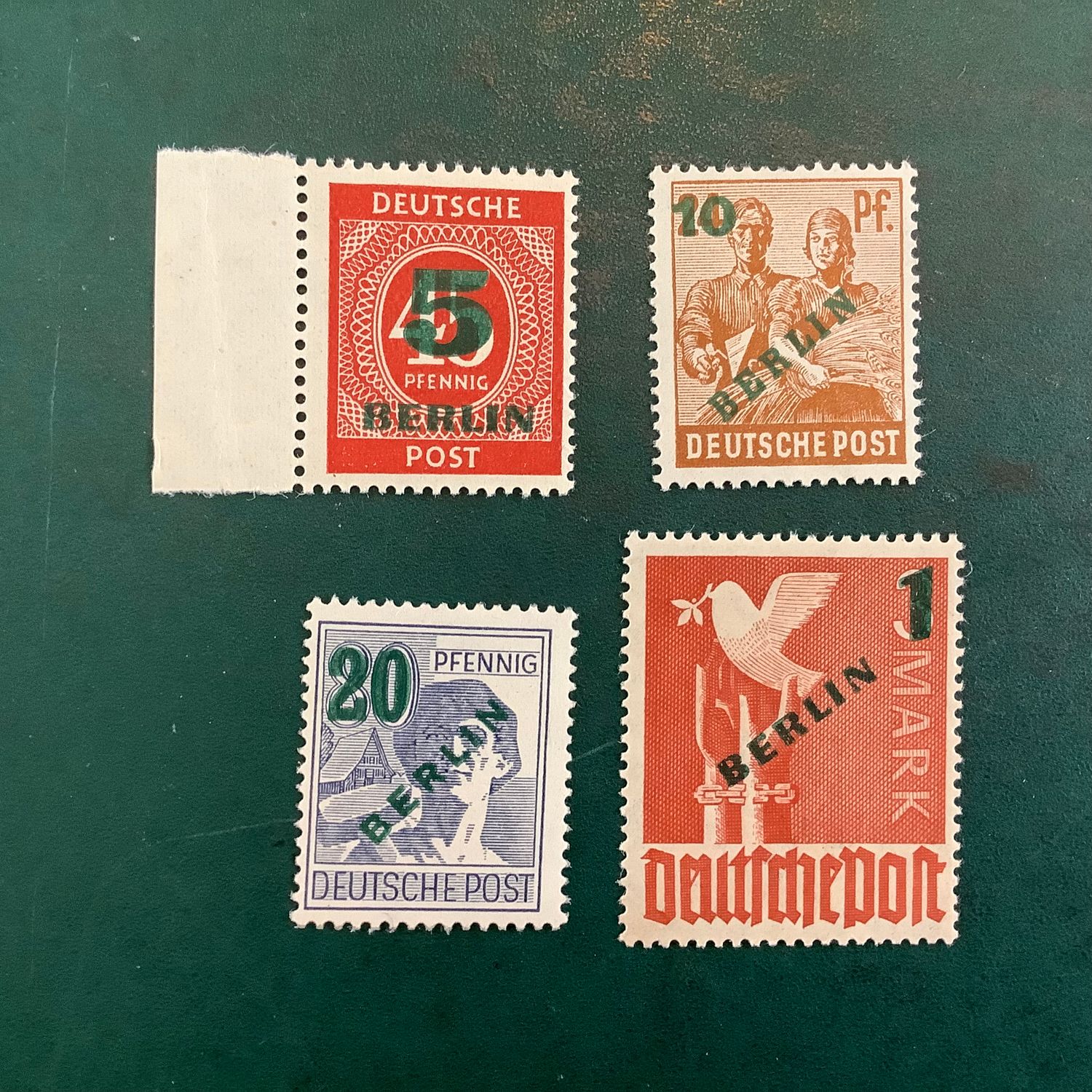 1949 : Green overprint - Michel 64/67 - MNH - Value : 250