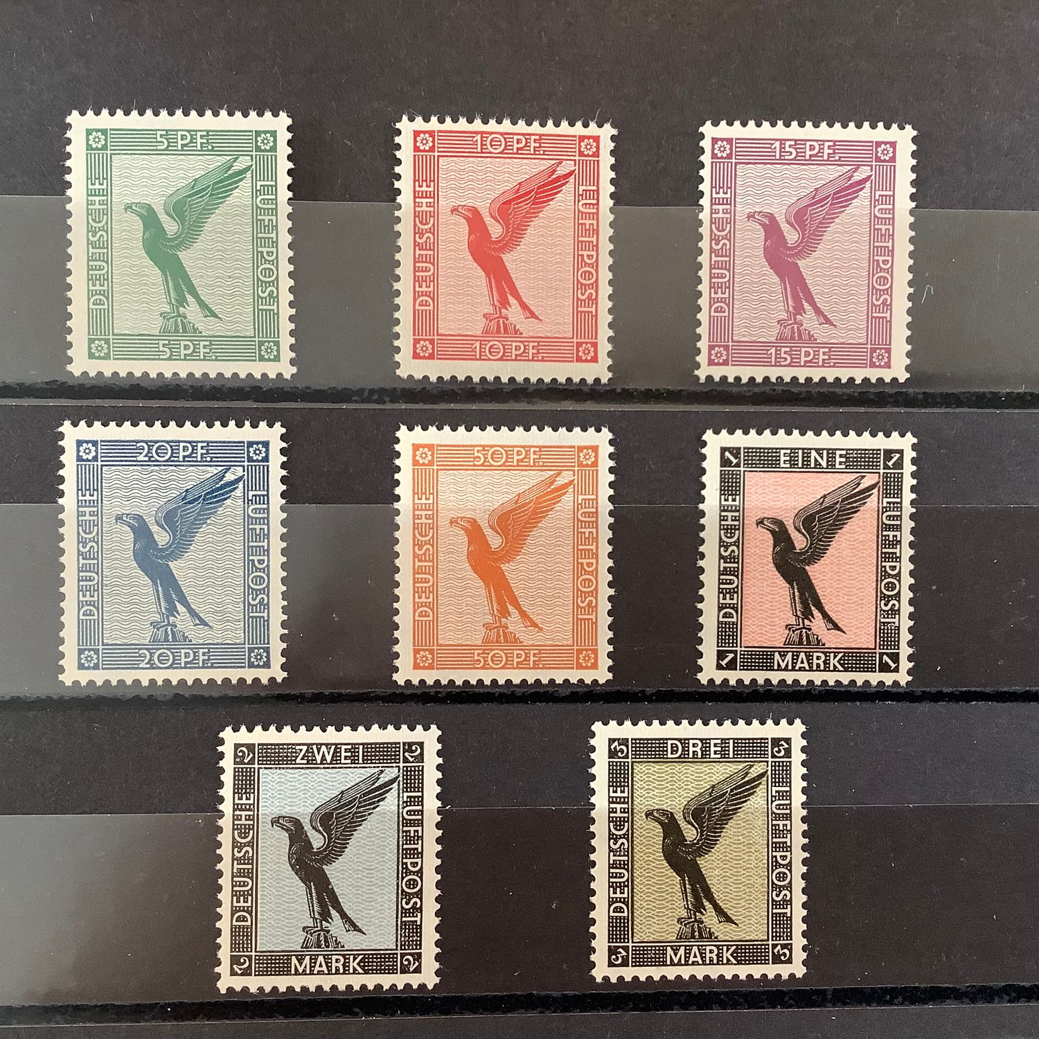 1926 : Eagles - Michel 378/384 - MNH - Value : 1.200