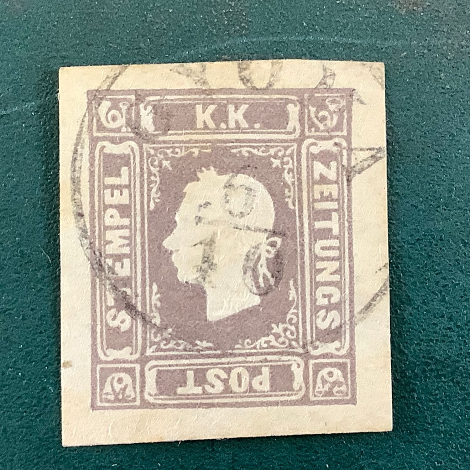 1858 : News paper stamp with central cancel Gyoma - Michel 17b - Value : 320