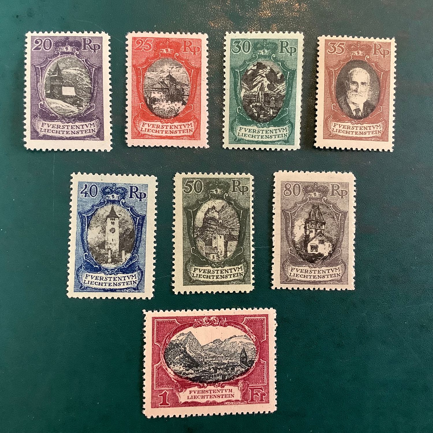 1921 : Landscapes - Michel 53/60 - MNH - Value : 1.000