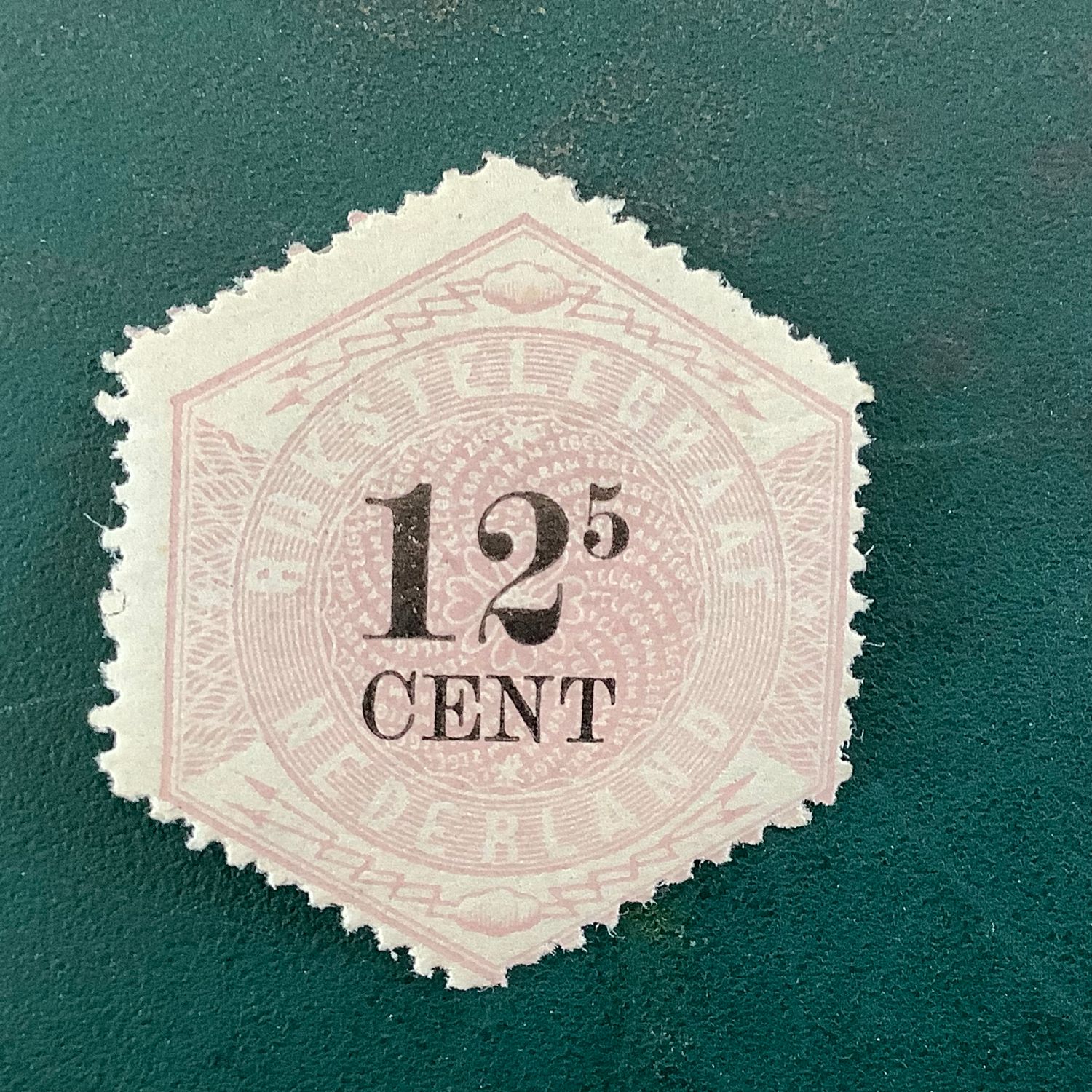 1877 : 12,5 cent Telegraph stamp - NPVH 4 - MH - Value : 385