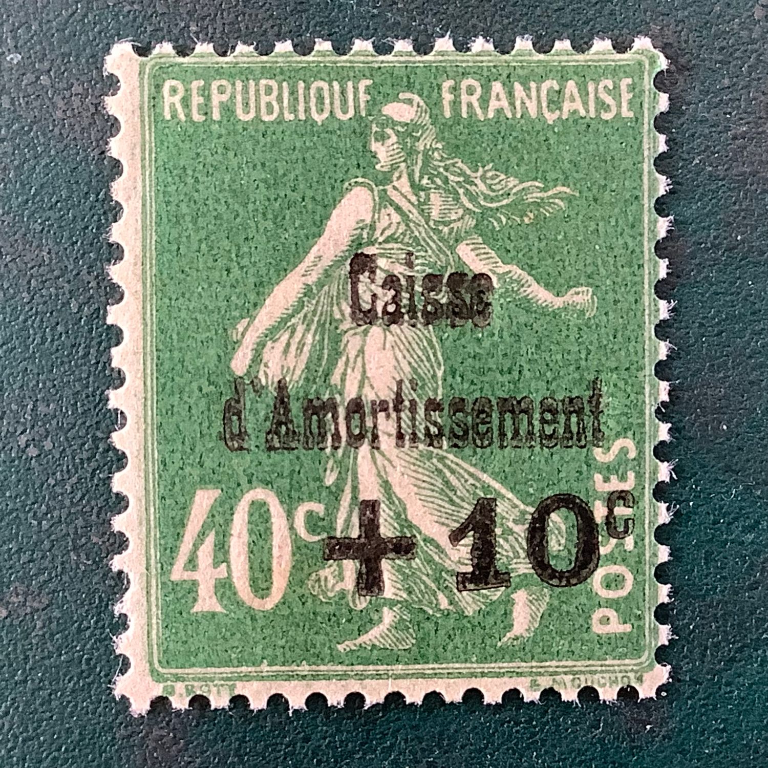 1931 : Caisse D’amortissement double overprint signed Scheller - Yvert 275 - MNH - Value : -,-