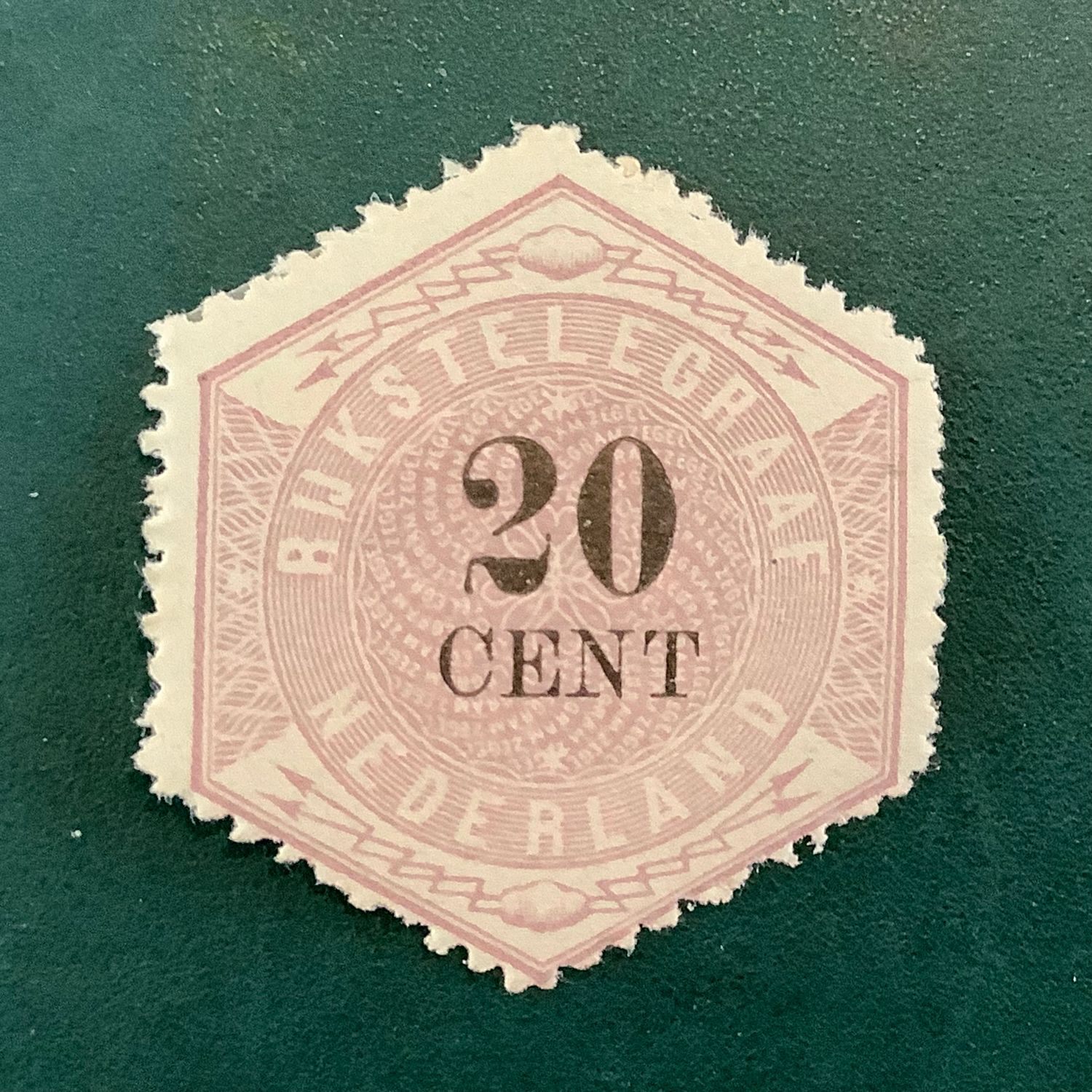 1877 : 20 cent Telegraph - NPVH 6 - MH - Value : 440