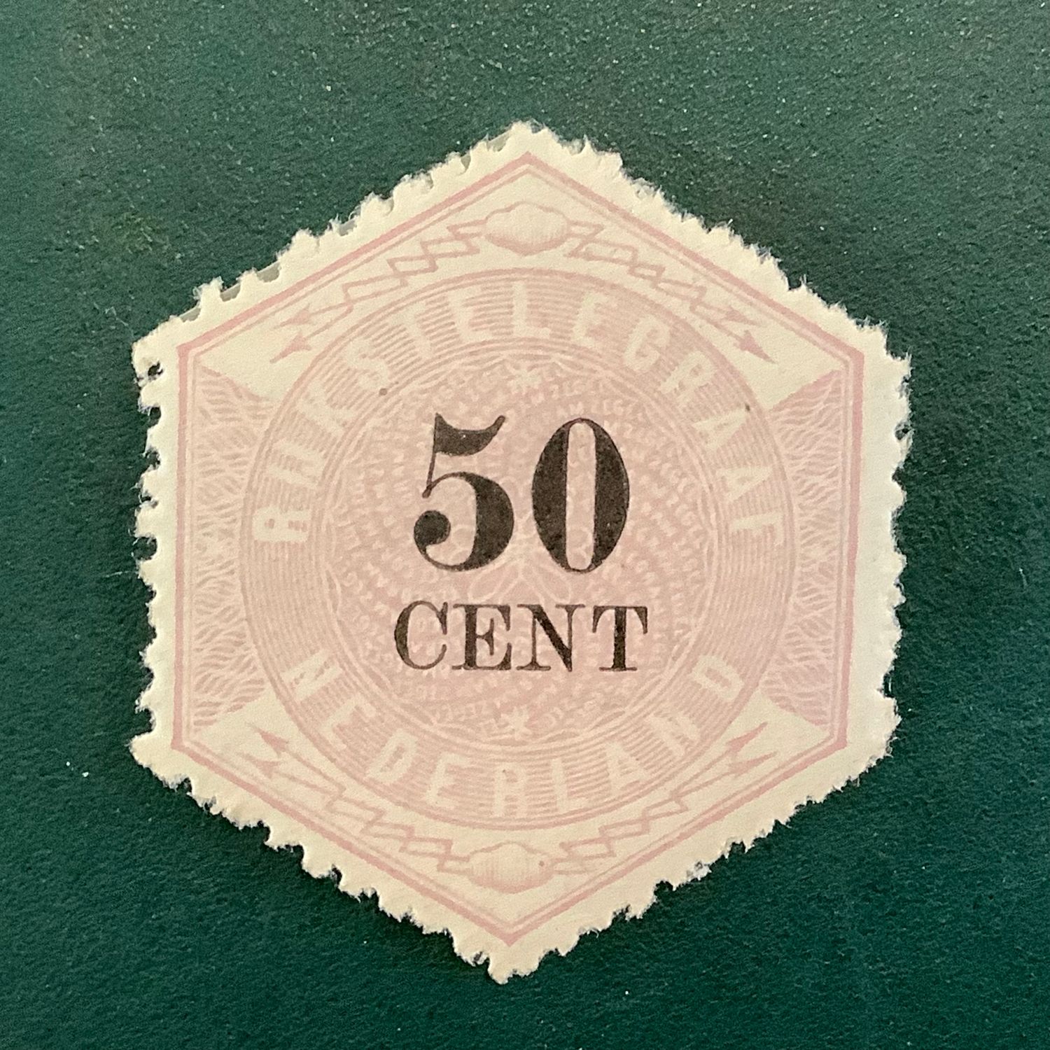 1877 : 50 cent Telegraph - NPVH 9 - MH - Value : 495