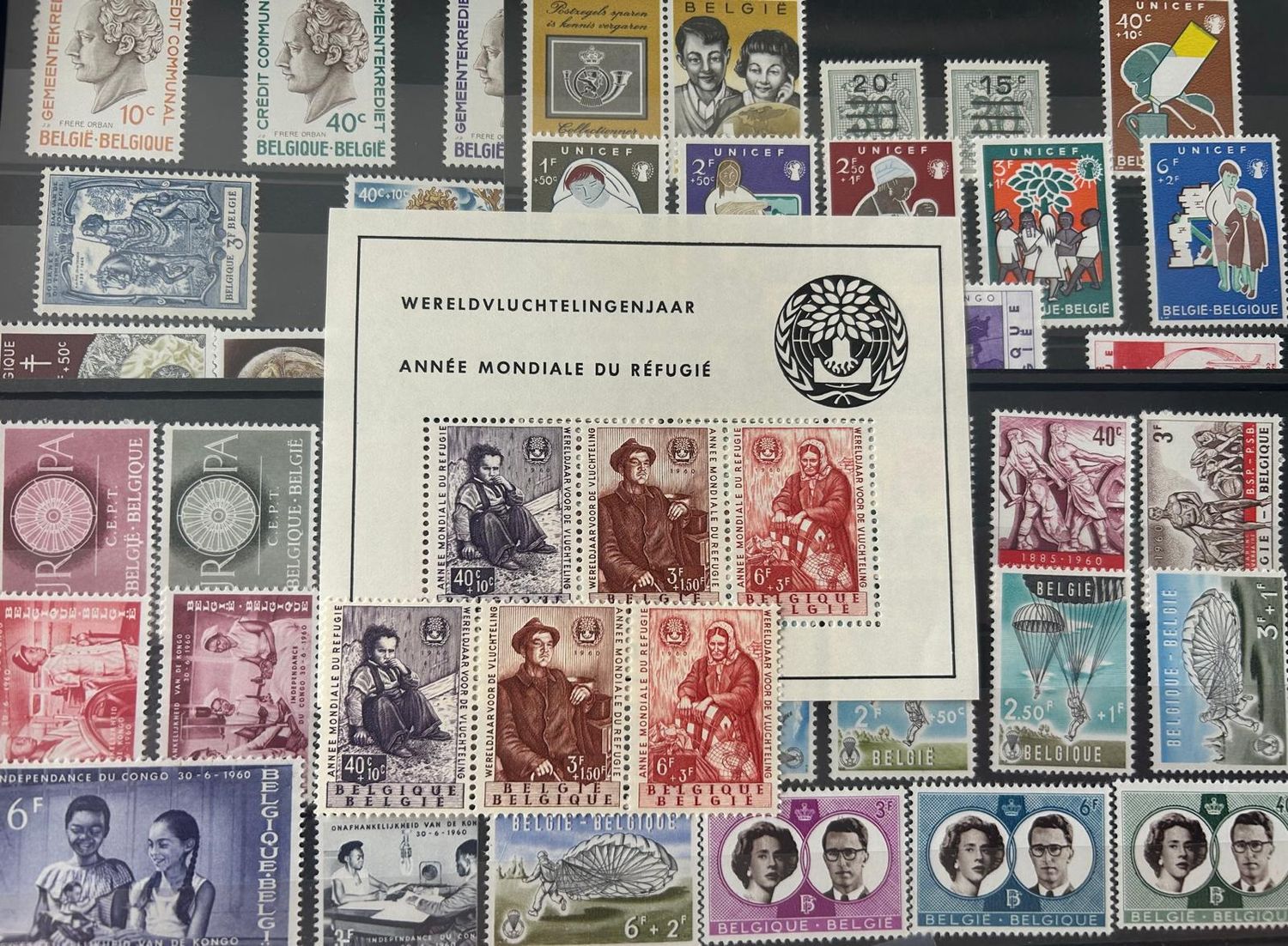 1960 Complete year with block - MNH - OBP/COB 1121/1173A + BL32