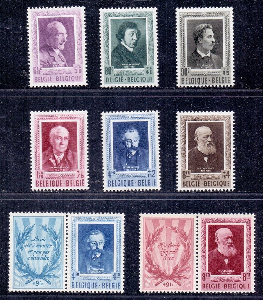 1952 Set "Literary Scholars including diptychs" - MNH - OBP/COB 892/899
