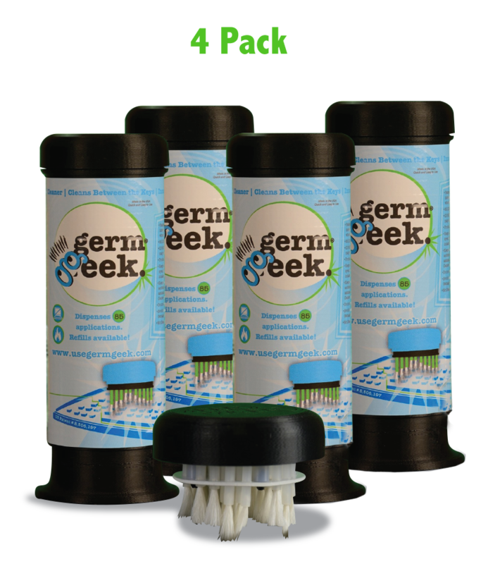 Bundle: 4 Germ Geeks and 4 Refills