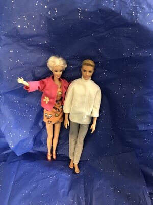 Ken and Barbie suburban couple.

