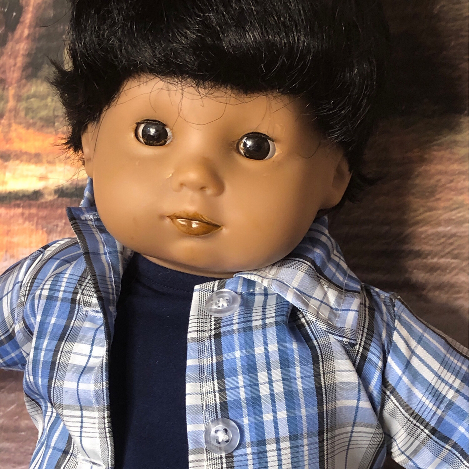 Carlos: OOAK Toddler Hispanic or Asian boy (AG Doll) 

