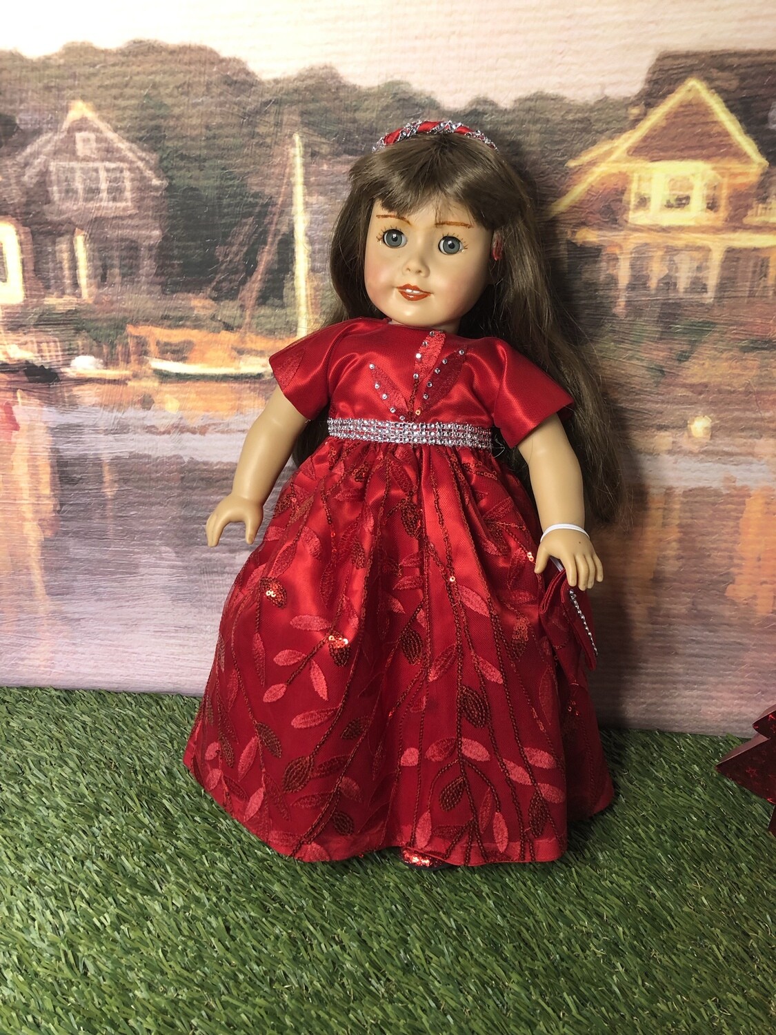 Hope:  OOAK PC Doll in Red Gown