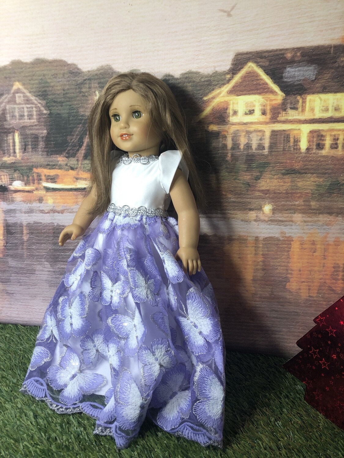 Ruby Daniel: OOAK AG doll in Butterfly Gown