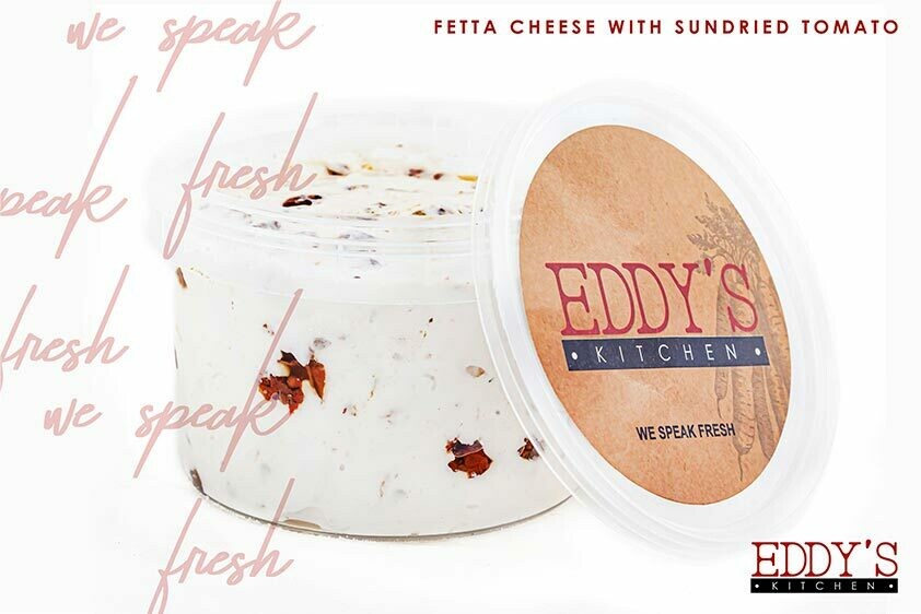 Feta Cheese with Sundried Tomato Dip (500g) جبنه بيضاء بالطماطم المجفف Feta Cheese with Sundried Tomato Dip (500g) جبنه بيضاء بالطماطم المجفف