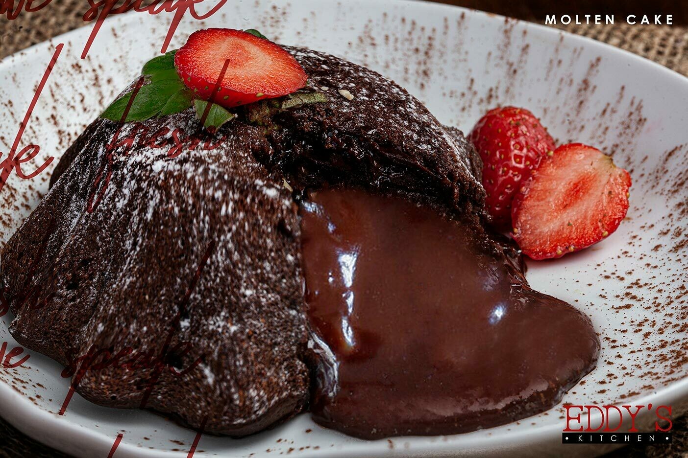 Chocolate Molten Cake مولتن كيك شوكولا Chocolate Molten Cake مولتن كيك شوكولا