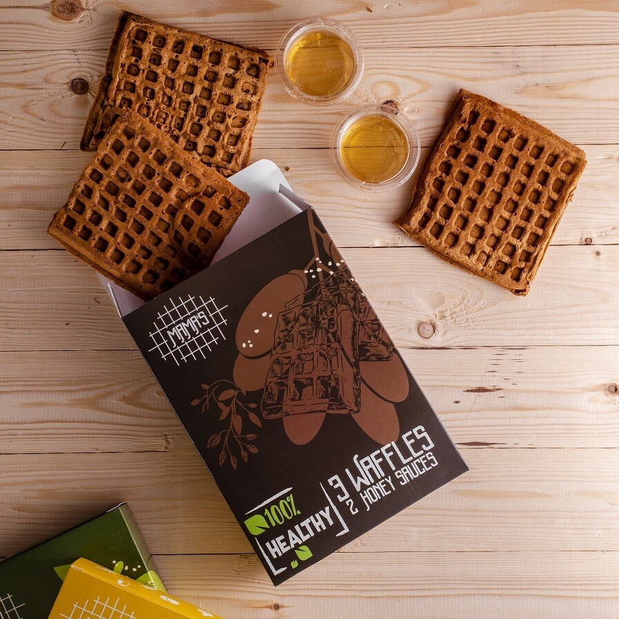 Date Oat Waffles وافل شوفان بالتمر Date Oat Waffles وافل شوفان بالتمر