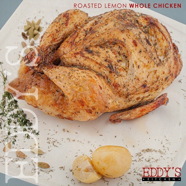 Lemon Roasted Whole Chicken دجاج كامل روستو بالليمون Lemon Roasted Whole Chicken دجاج كامل روستو بالليمون