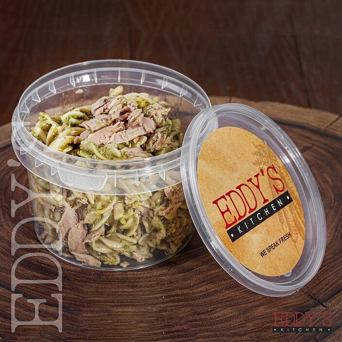 Tuna & Pesto Pasta Salad (500g) سلطة تونا ومكرونة بالريحان Tuna & Pesto Pasta Salad (500g) سلطة تونا ومكرونة بالريحان