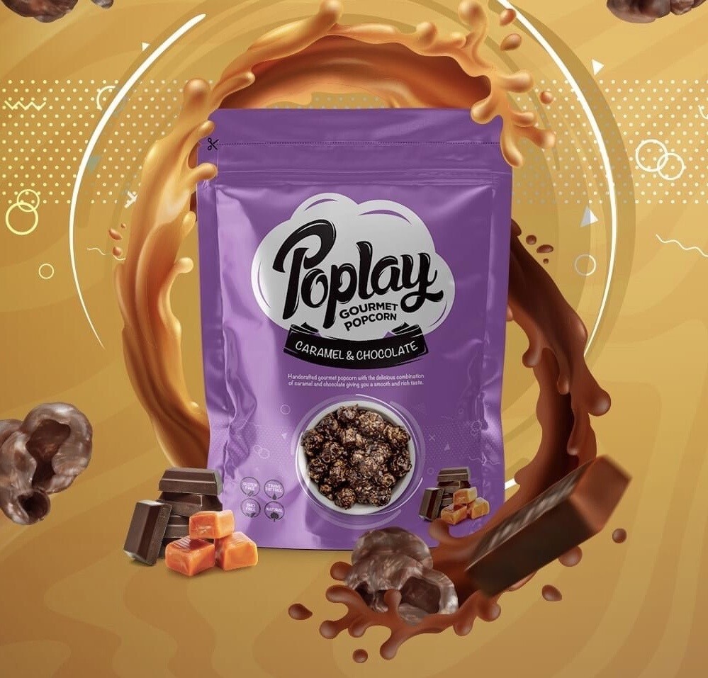 Chocolate & Caramel Popcorn (100g) فشار بالشوكولاتة والكراميل Chocolate & Caramel Popcorn (100g) فشار بالشوكولاتة والكراميل