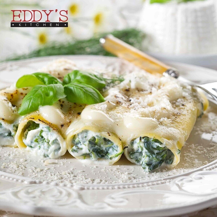 Ricotta & Spinach Cannelloni (800g) كانيلوني بالسبانخ والريكوتا Ricotta & Spinach Cannelloni (800g) كانيلوني بالسبانخ والريكوتا