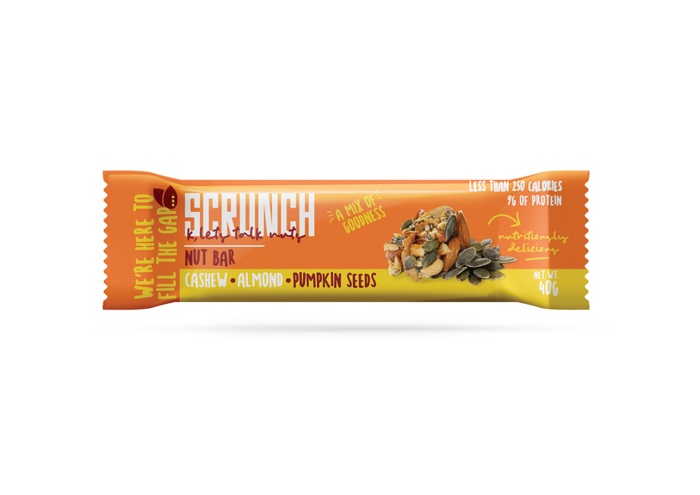 Cashew, Almond & Pumpkin Seeds Nut Bar (40g) بار كاجو ولوز ولب اليقطين Cashew, Almond & Pumpkin Seeds Nut Bar (40g) بار كاجو ولوز ولب اليقطين