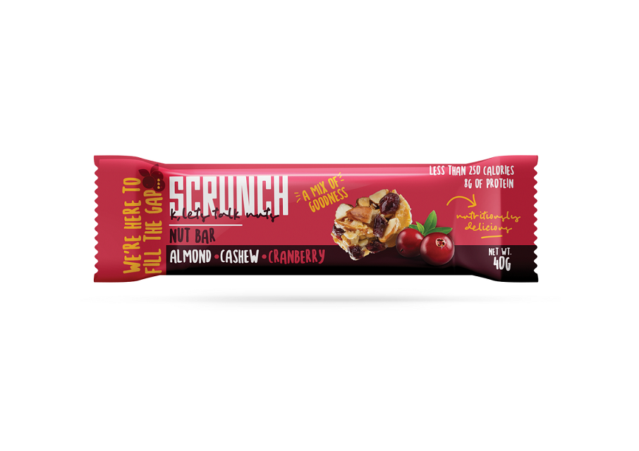 Almond, Cashew & Cranberry Nut Bar (40g) بار لوز وكاجو وكرانبيري Almond, Cashew & Cranberry Nut Bar (40g) بار لوز وكاجو وكرانبيري