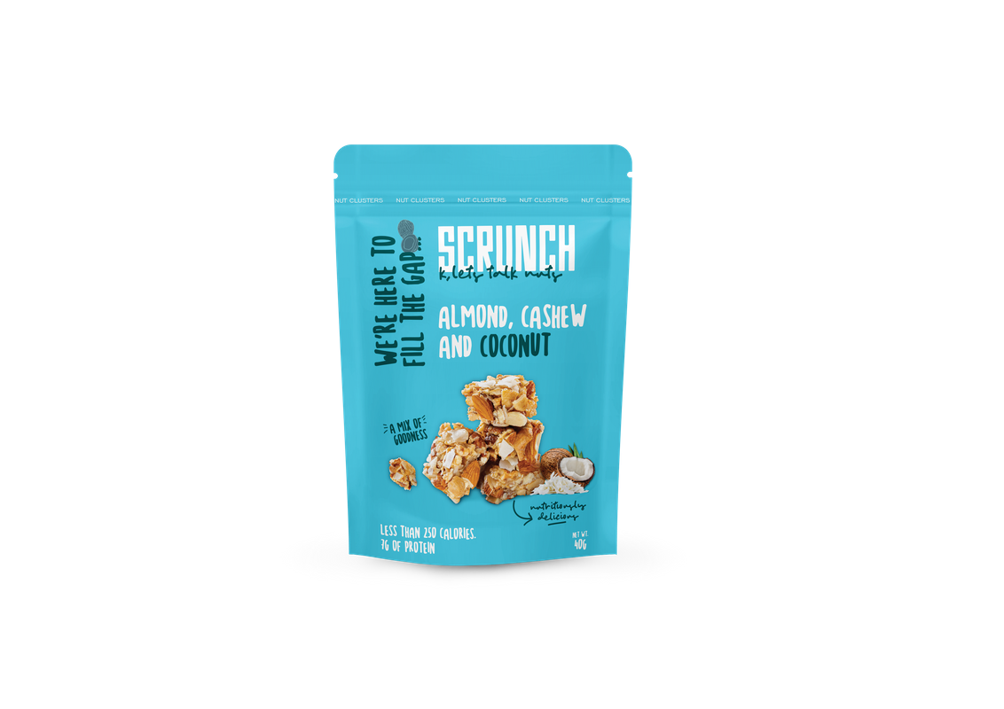 Almond, Cashew & Coconut Nut Clusters كلاستر لوز وكاجو وجوز الهند Almond, Cashew & Coconut Nut Clusters كلاستر لوز وكاجو وجوز الهند