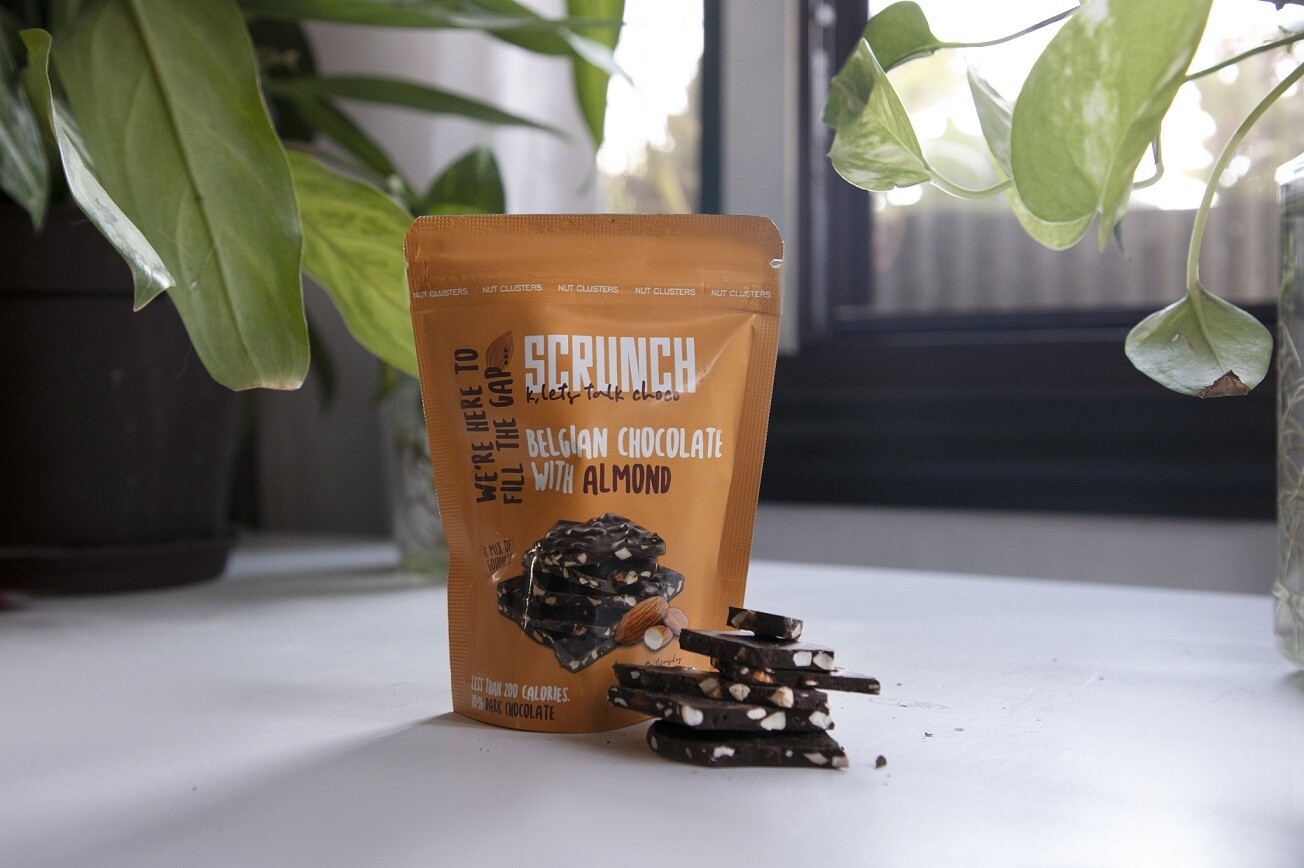 Belgian Dark Chocolate Almond Bark شوكولاتة دارك بلجيكية باللوز Belgian Dark Chocolate Almond Bark شوكولاتة دارك بلجيكية باللوز