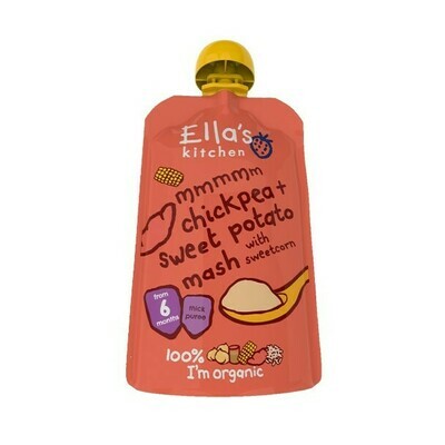 Ella's Kitchen - Chickpea + sweet potato mash veggies خضروات البطاطا الحلوة و الحمص