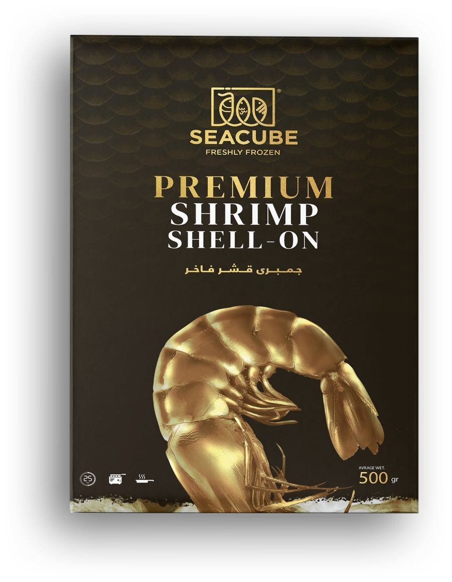 Shell-on Shrimp 500g (15-20 pieces) جمبري قشر