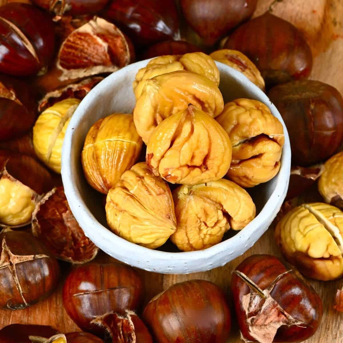 Peeled roasted chestnuts (300g) ابوفروه محمص مقشر