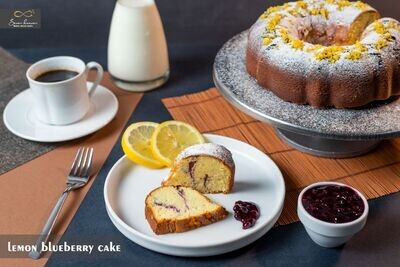 Lemon blueberry cake (12 pcs) بلوبيري ليمون كيك
