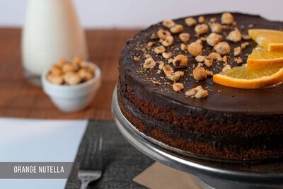 Orange Nutella Cake (12 pcs) اورنج نوتيلا كيك