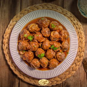 Meatballs with Caramelized Onions Sauce (450g) كرات لحم صافي بصوص البصل المكرمل