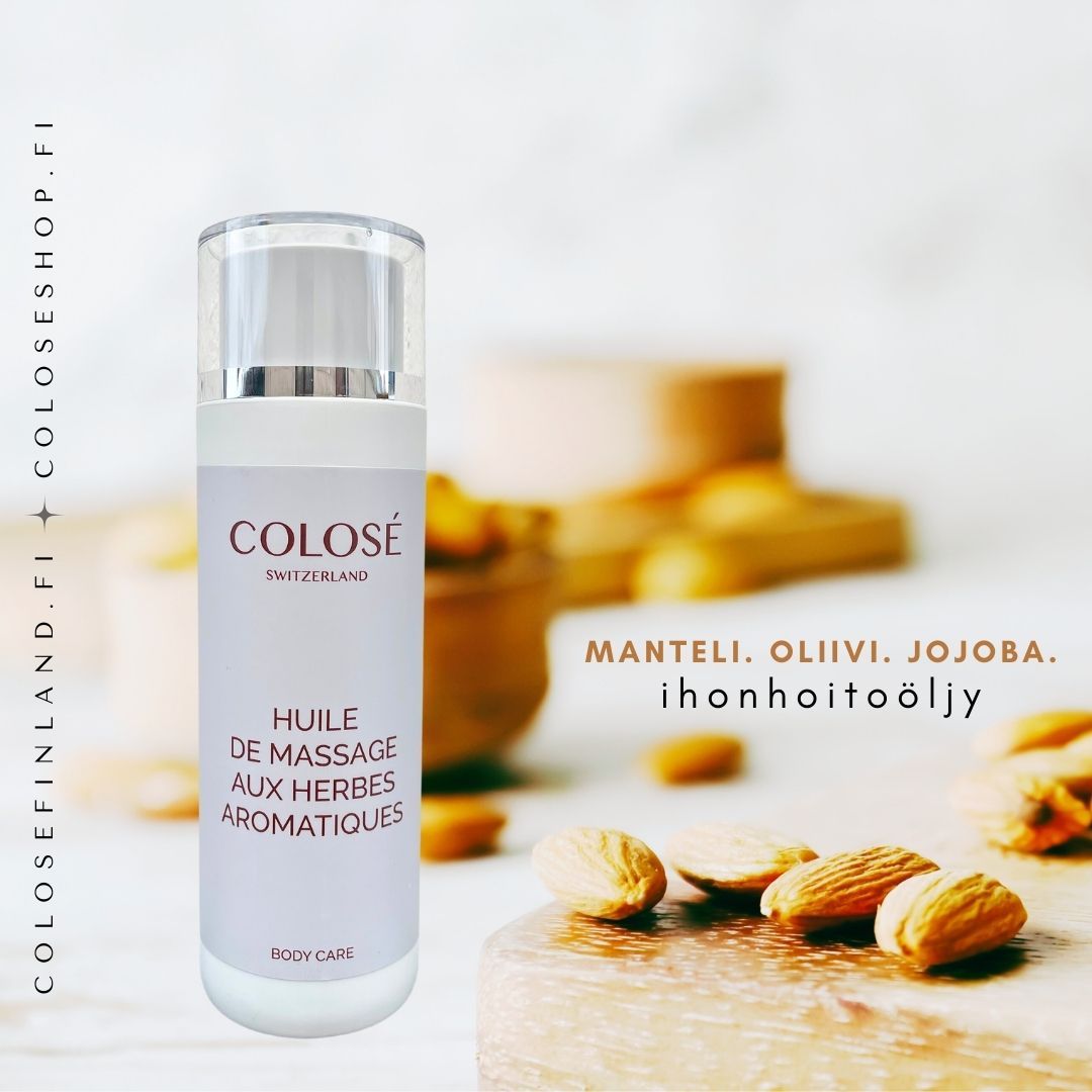 Kuivapuristettu manteliöljy, kuivapuristettu manteliöljy ja oliiviöljy ravitsevat ja tukevat ihoa. Pehmeä, kaunis ja tahraamaton lopputulos.