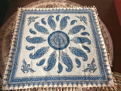 ペルシャ絨毯風の布、更紗100cm×100cm テーブルクロス ソファーカバーPersian carpet table cloth sofa cover
