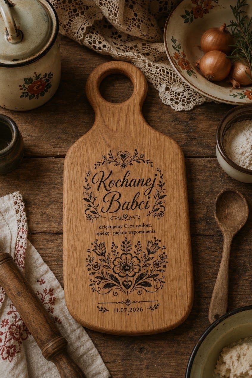 Deska do krojenia z grawerem - idealny prezent na różne okoliczności