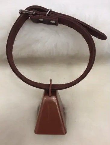 3/4" Leather Bell Collar