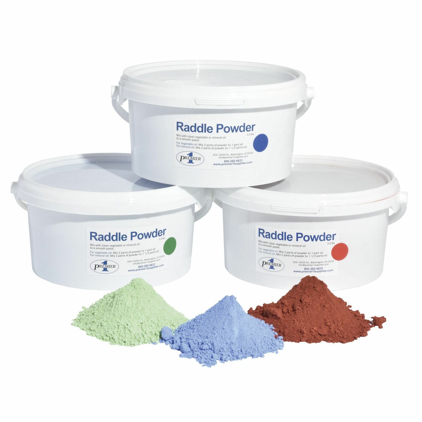 Raddle Powder 3.3lbs, Color: Red