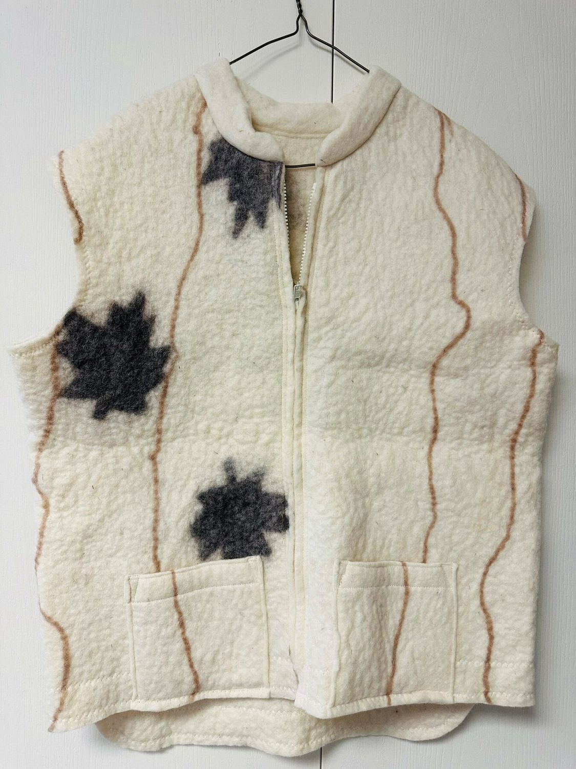 Seine River Felted Wool Vest, Color: Canadian Silhouette, Size: XS